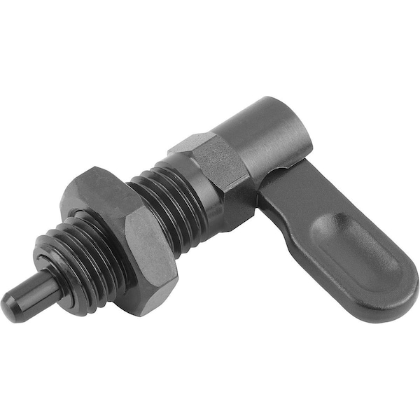 Kipp Cam-Action Indexing Plung W. Stop, Right, D=10, M16, Form:B, Steel K1284.2051016 - main